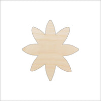 Flower Wood Craft Shape - Laser Cut Baltic Birch Unfinished DIY Wood Art Supplies FLR24 - The Wood Shape Store