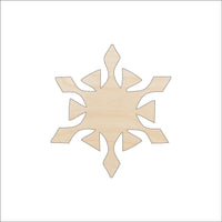 Snowflake Wood Craft Shape - Laser Cut Baltic Birch Unfinished DIY Wood Art Supplies SNW19 - The Wood Shape Store