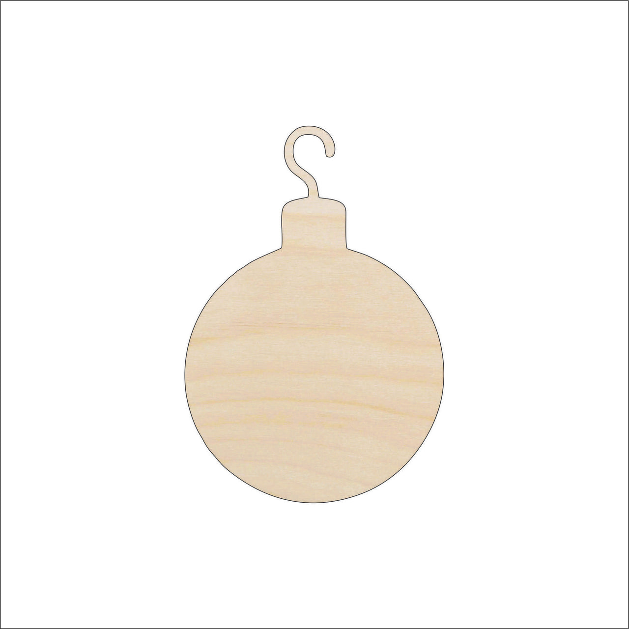Ornament Wood Craft Shape - Laser Cut Baltic Birch Unfinished DIY Wood Art Supplies XMS72 - The Wood Shape Store