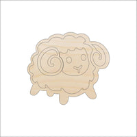 Sheep Wood Craft Shape - Laser Cut Baltic Birch Unfinished DIY Wood Art Supplies SHP1 - The Wood Shape Store