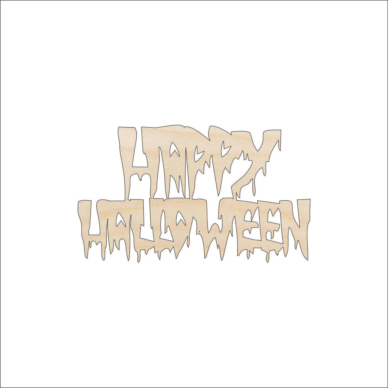 Halloween Wood Craft Shape – Laser Cut Baltic Birch Unfinished DIY Wood Art Supplies FAL137 - The Wood Shape Store