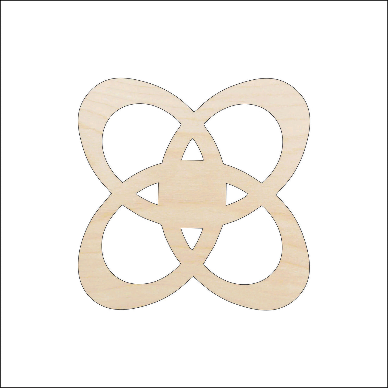 Design Wood Craft Shape - Laser Cut Baltic Birch Unfinished DIY Wood Art Supplies DSN84 - The Wood Shape Store