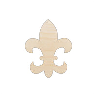 Fleur de Lis Wood Craft Shape - Laser Cut Baltic Birch Unfinished DIY Wood Art Supplies DSN93 - The Wood Shape Store