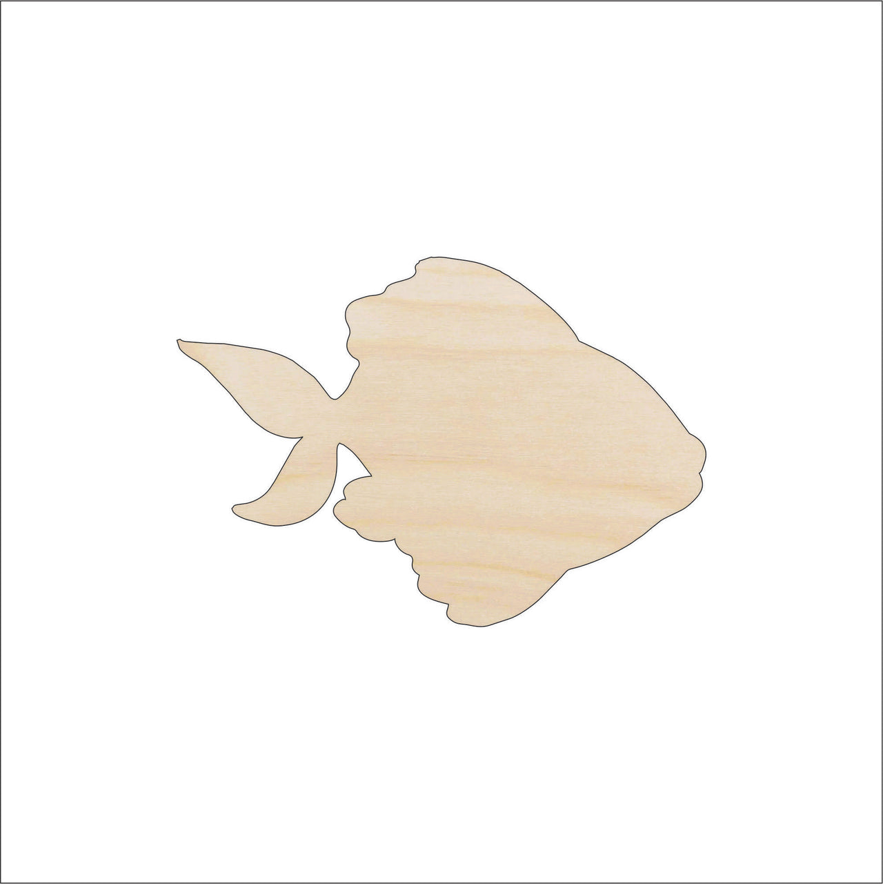 Fish Wood Craft Shape - Laser Cut Baltic Birch Unfinished DIY Wood Art Supplies FSH57 - The Wood Shape Store