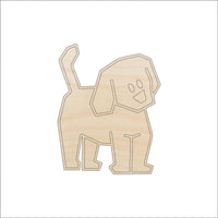 Dog Wood Craft Shape - Laser Cut Baltic Birch Unfinished DIY Wood Art Supplies DOG59 - The Wood Shape Store