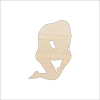 Woman Wood Craft Shape - Laser Cut Baltic Birch Unfinished DIY Wood Art Supplies PPL73 - The Wood Shape Store