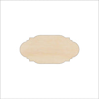 Plaque Wood Craft Shape - Laser Cut Baltic Birch Unfinished DIY Wood Art Supplies BSC53 - The Wood Shape Store