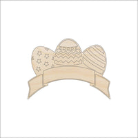 Easter Egg Wood Craft Shape - Laser Cut Baltic Birch Unfinished DIY Wood Art Supplies ESR24 - The Wood Shape Store