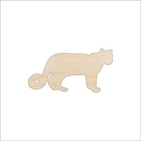 Leopard Wood Craft Shape - Laser Cut Baltic Birch Unfinished DIY Wood Art Supplies CAT170 - The Wood Shape Store