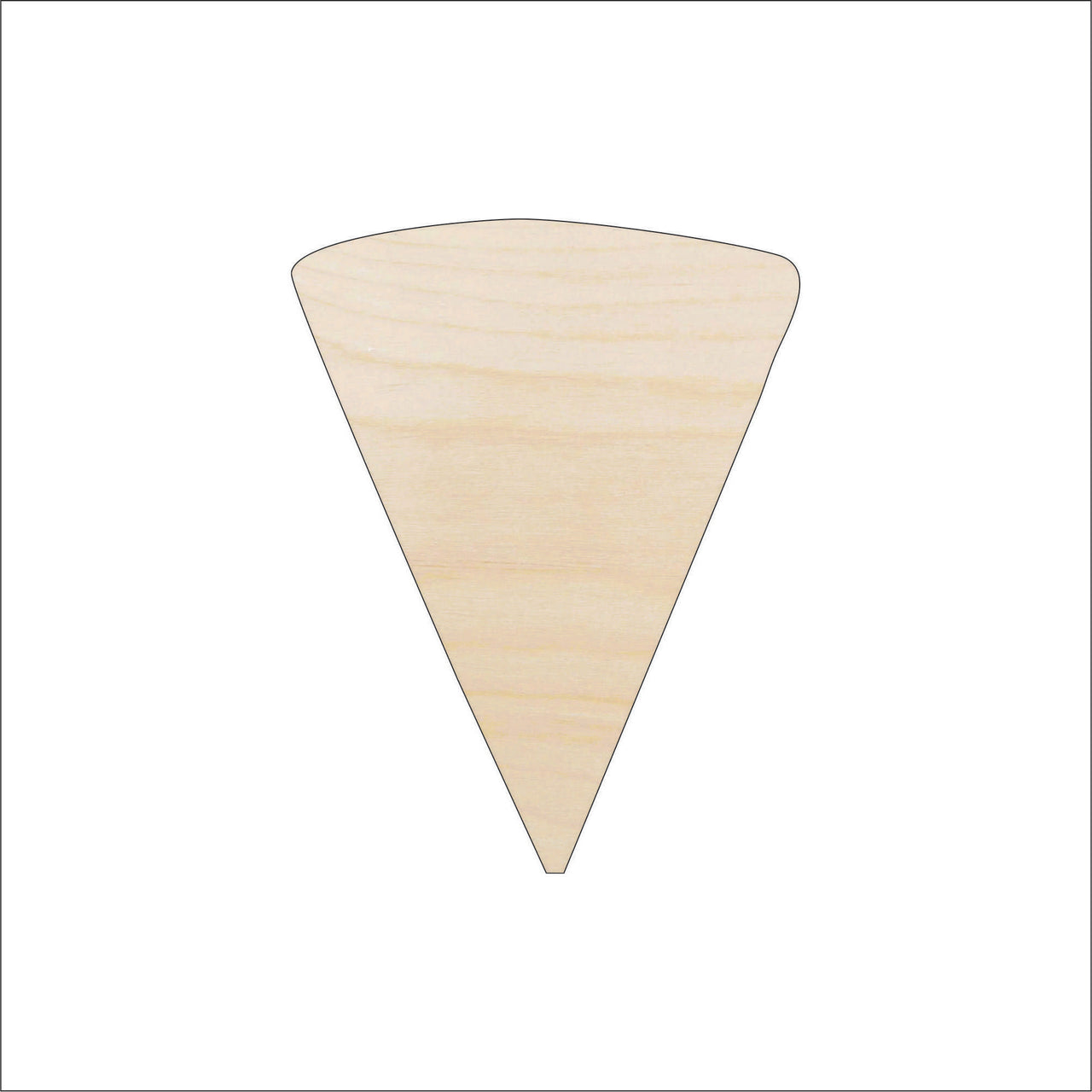 Pizza Wood Craft Shape - Laser Cut Baltic Birch Unfinished DIY Wood Art Supplies FOD91 - The Wood Shape Store