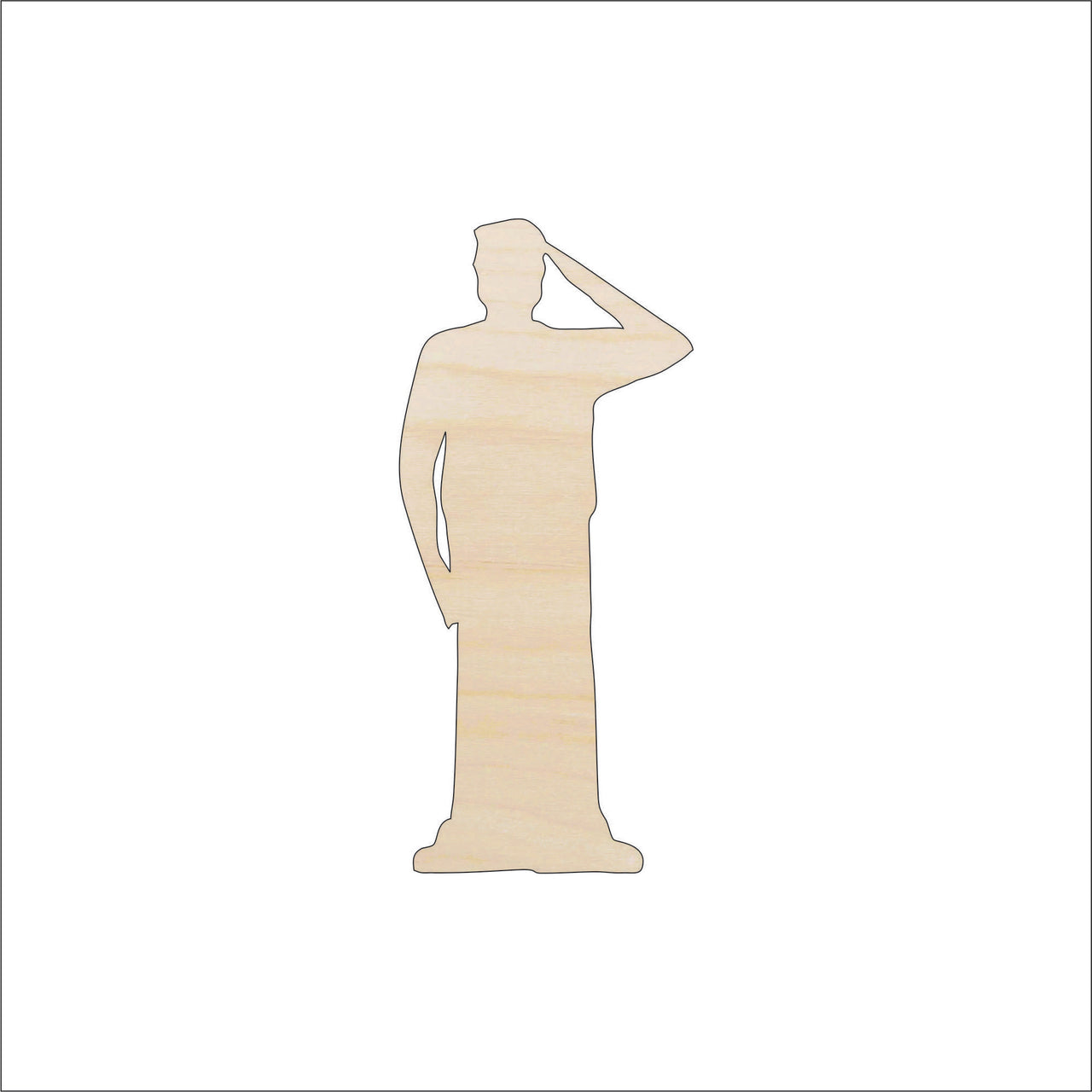 Sailor Wood Craft Shape - Laser Cut Baltic Birch Unfinished DIY Wood Art Supplies PPL2 - The Wood Shape Store
