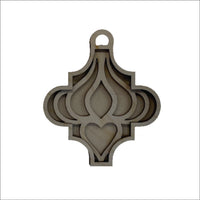 3D Laser Cut Ornament – Baltic Birch Wood Craft Supplies | DIY Wood Ornament Kit DS8 - The Wood Shape Store