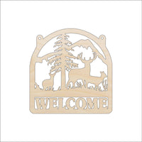 Deer Wood Craft Shape - Laser Cut Baltic Birch Unfinished DIY Wood Art Supplies DER51 - The Wood Shape Store