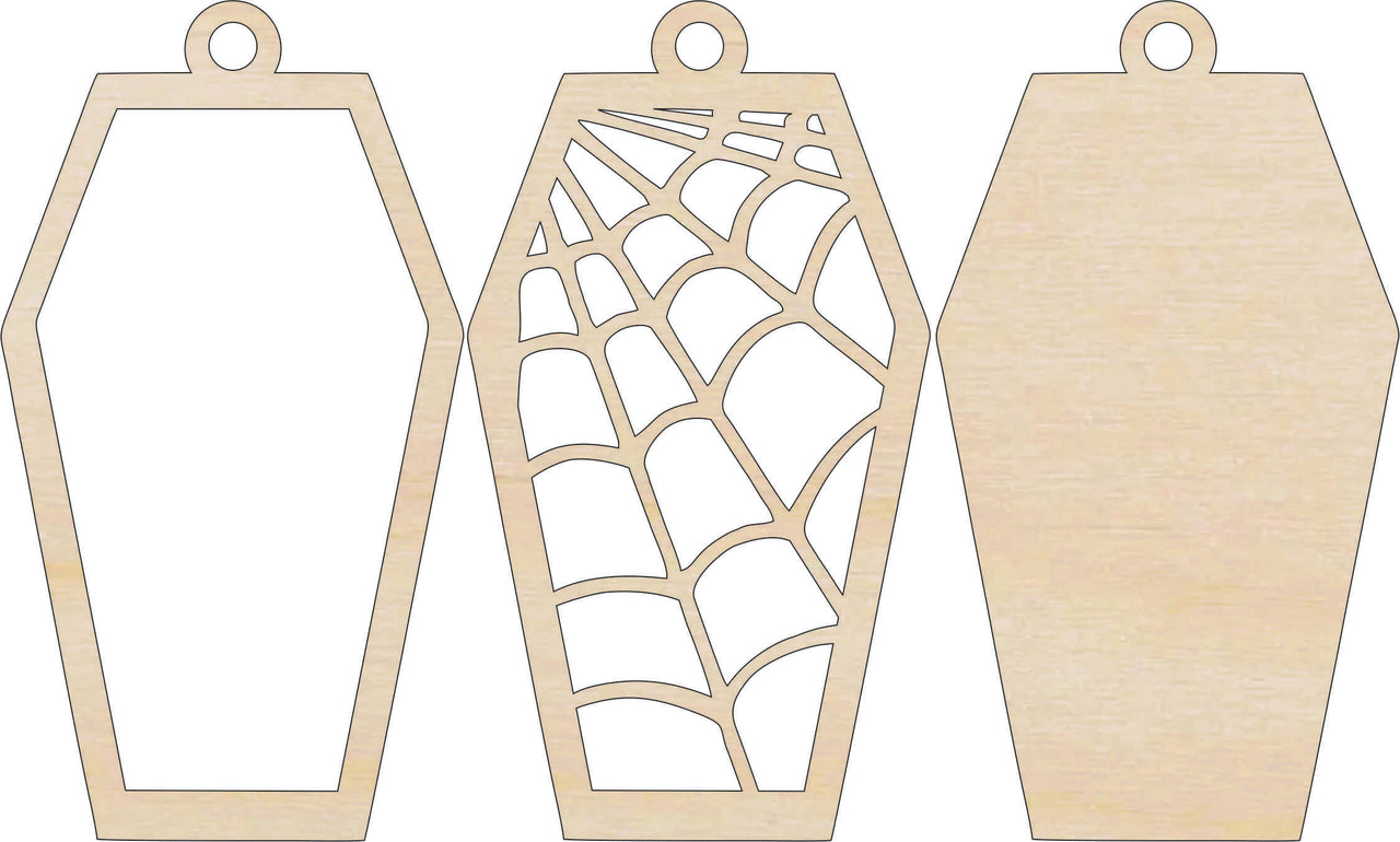 Halloween 3D Laser Cut Ornament – Baltic Birch Wood Craft Supplies | DIY Wood Ornament Kit HA10 - The Wood Shape Store