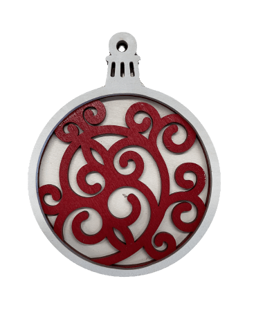 3D Laser Cut Ornament – Baltic Birch Wood Craft Supplies | DIY Wood Ornament Kit DS4 - The Wood Shape Store