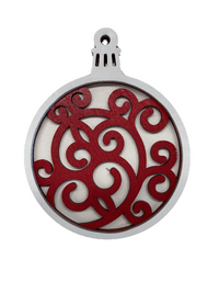 3D Laser Cut Ornament – Baltic Birch Wood Craft Supplies | DIY Wood Ornament Kit DS4 - The Wood Shape Store