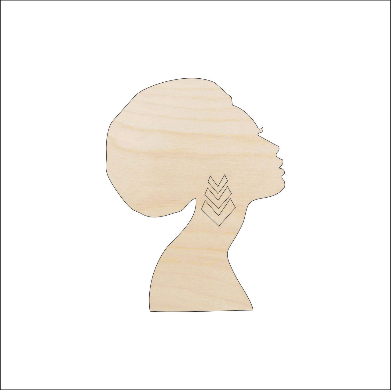 Woman Wood Craft Shape - Laser Cut Baltic Birch Unfinished DIY Wood Art Supplies PPL87 - The Wood Shape Store