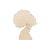 Woman Wood Craft Shape - Laser Cut Baltic Birch Unfinished DIY Wood Art Supplies PPL87 - The Wood Shape Store