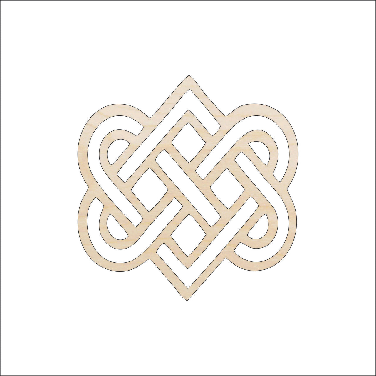 Design Wood Craft Shape - Laser Cut Baltic Birch Unfinished DIY Wood Art Supplies DSN10 - The Wood Shape Store