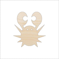 Crab Wood Craft Shape - Laser Cut Baltic Birch Unfinished DIY Wood Art Supplies SEA111 - The Wood Shape Store