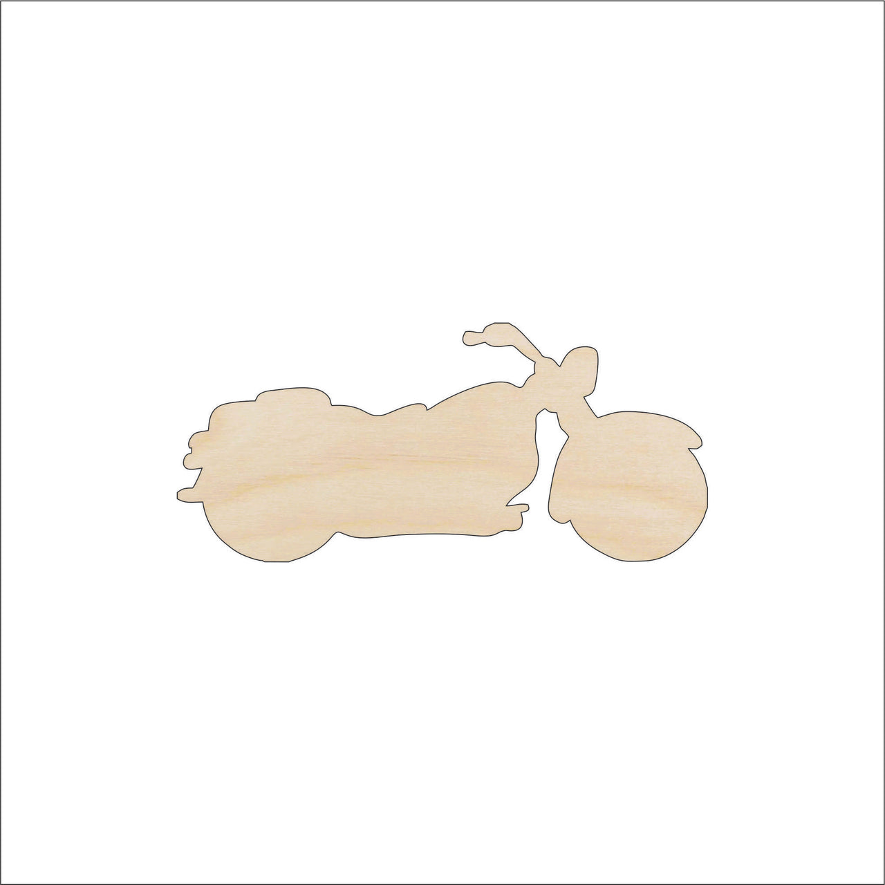 Motorcycle Wood Craft Shape - Laser Cut Baltic Birch Unfinished DIY Wood Art Supplies CAR55 - The Wood Shape Store