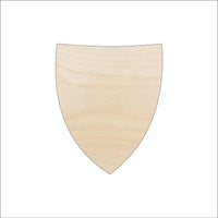 Badge Shield Wood Craft Shape – Laser Cut Baltic Birch Unfinished DIY Wood Art Supplies BDG9 - The Wood Shape Store
