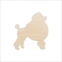 Poodle Dog Wood Craft Shape - Laser Cut Baltic Birch Unfinished DIY Wood Art Supplies DOG49 - The Wood Shape Store