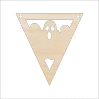 Ghost Banner Wood Craft Shape – Laser Cut Baltic Birch Unfinished DIY Wood Art Supplies FAL291 - The Wood Shape Store