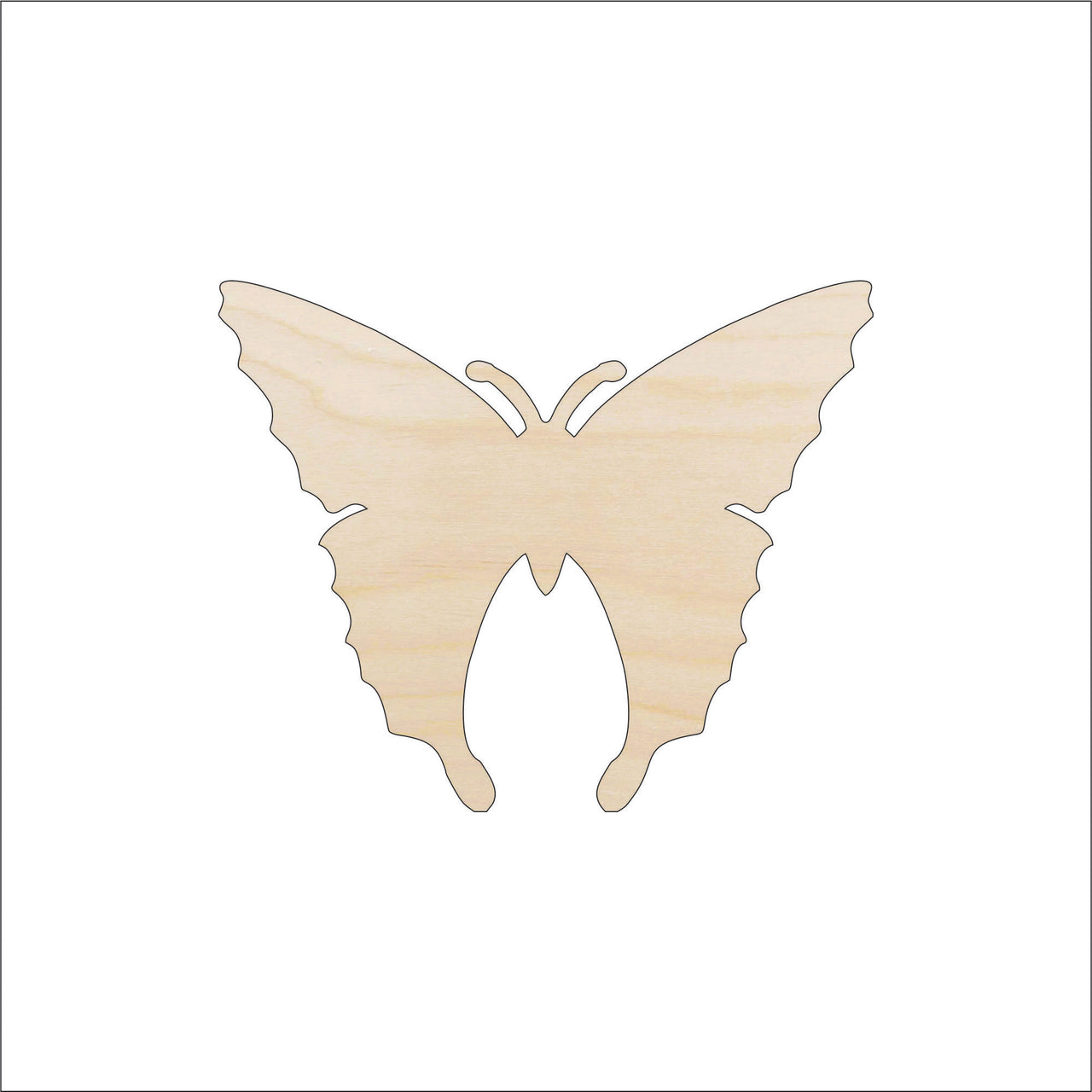 Butterfly Wood Craft Shape - Laser Cut Baltic Birch Unfinished DIY Wood Art Supplies BUG47 - The Wood Shape Store