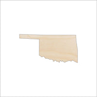 Oklahoma Wood Craft Shape - Laser Cut Baltic Birch Unfinished DIY Wood Art Supplies STAT84 - The Wood Shape Store