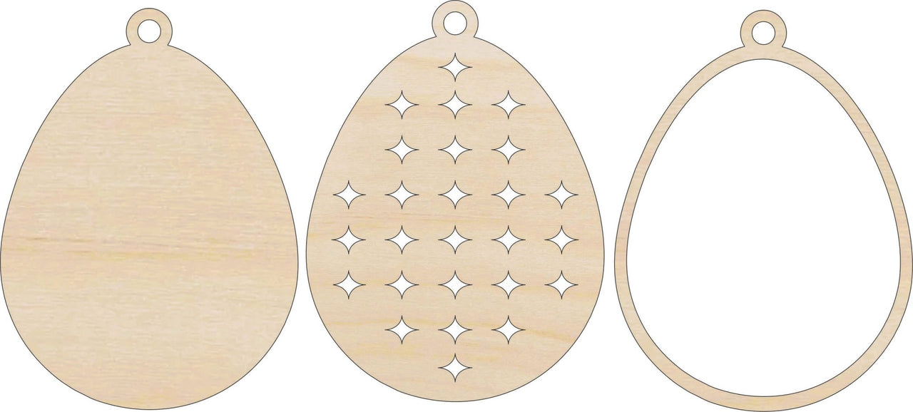 Easter 3D Laser Cut Ornament – Baltic Birch Wood Craft Supplies | DIY Wood Ornament Kit ES15 - The Wood Shape Store
