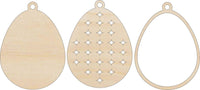 Easter 3D Laser Cut Ornament – Baltic Birch Wood Craft Supplies | DIY Wood Ornament Kit ES15 - The Wood Shape Store