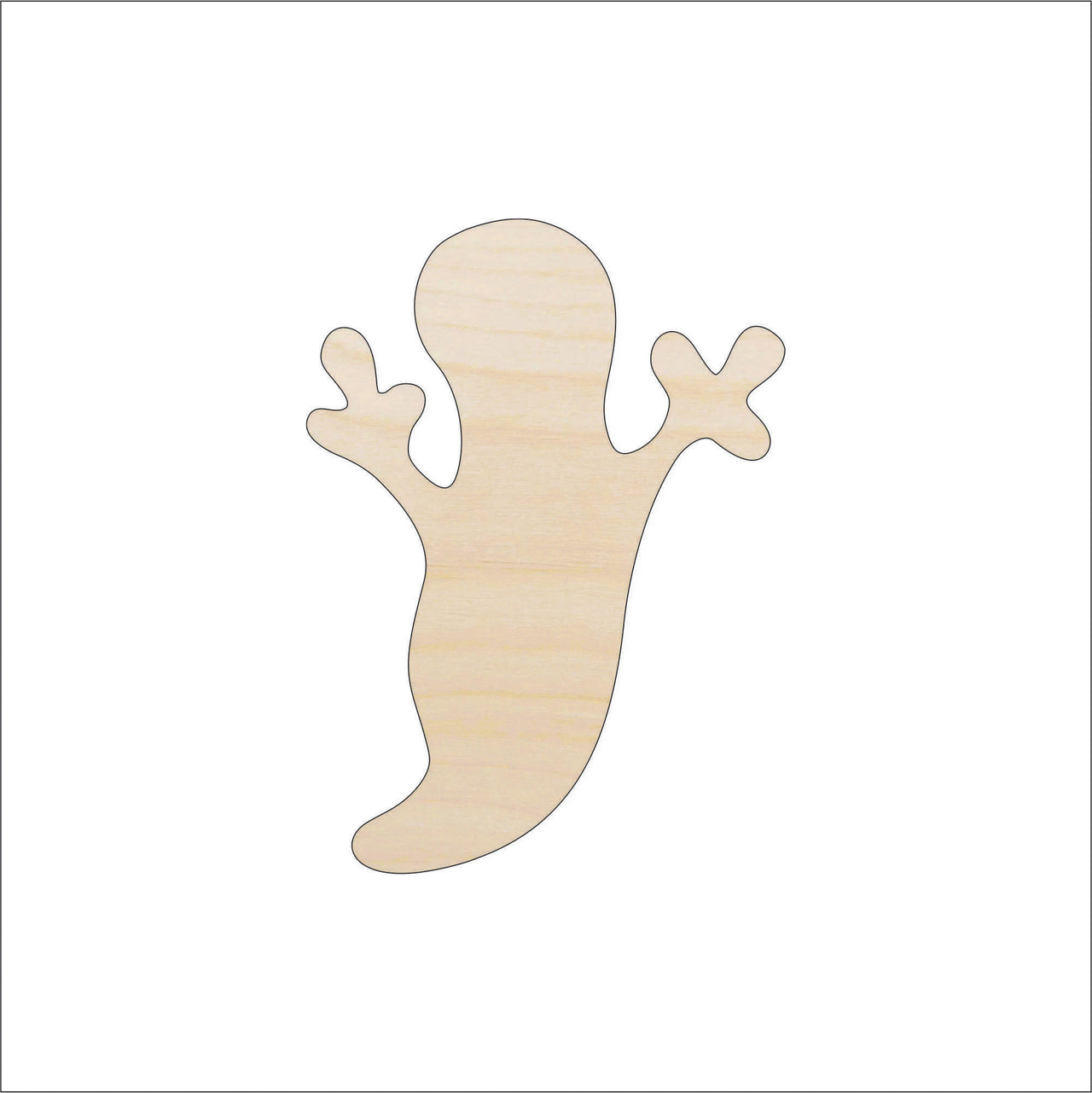 Ghost Wood Craft Shape - Laser Cut Baltic Birch Unfinished DIY Wood Art Supplies FAL111 - The Wood Shape Store