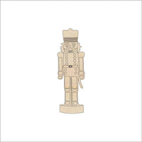 Nutcracker Wood Craft Shape - Laser Cut Baltic Birch Unfinished DIY Wood Art Supplies XMS134 - The Wood Shape Store
