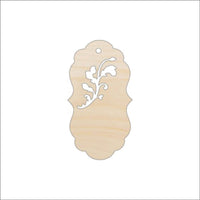 Gift Tag Wood Craft Shape - Laser Cut Baltic Birch Unfinished DIY Wood Art Supplies TAG3 - The Wood Shape Store