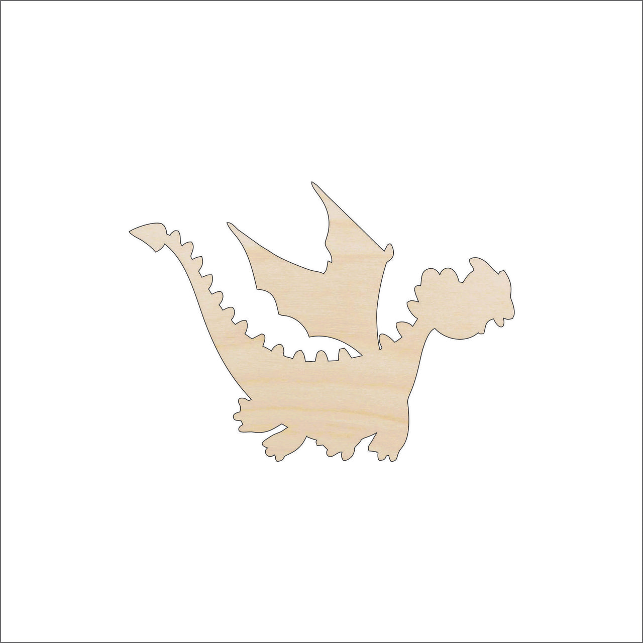 Dragon Wood Craft Shape - Laser Cut Baltic Birch Unfinished DIY Wood Art Supplies MYTH47 - The Wood Shape Store