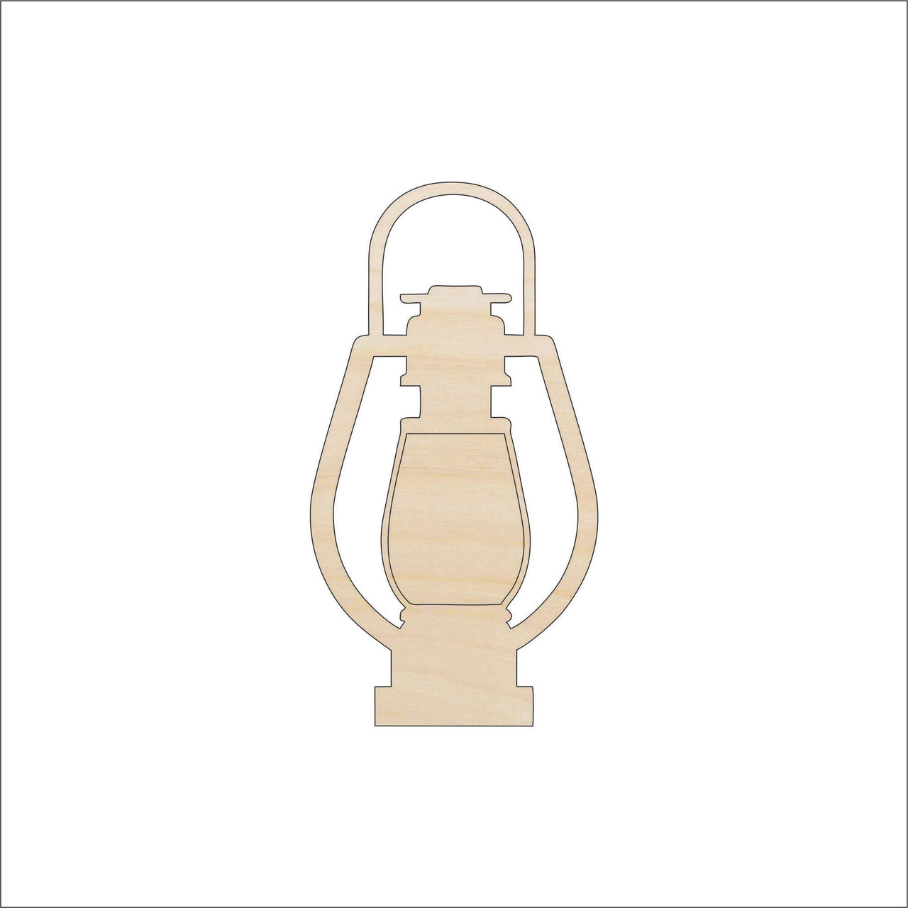 Lantern Wood Craft Shape - Laser Cut Baltic Birch Unfinished DIY Wood Art Supplies TRP62 - The Wood Shape Store