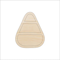 Candy Corn Wood Craft Shape - Laser Cut Baltic Birch Unfinished DIY Wood Art Supplies FOD193 - The Wood Shape Store