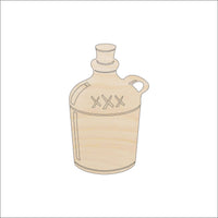 Moonshine Jar Wood Craft Shape - Laser Cut Baltic Birch Unfinished DIY Wood Art Supplies FOD158 - The Wood Shape Store