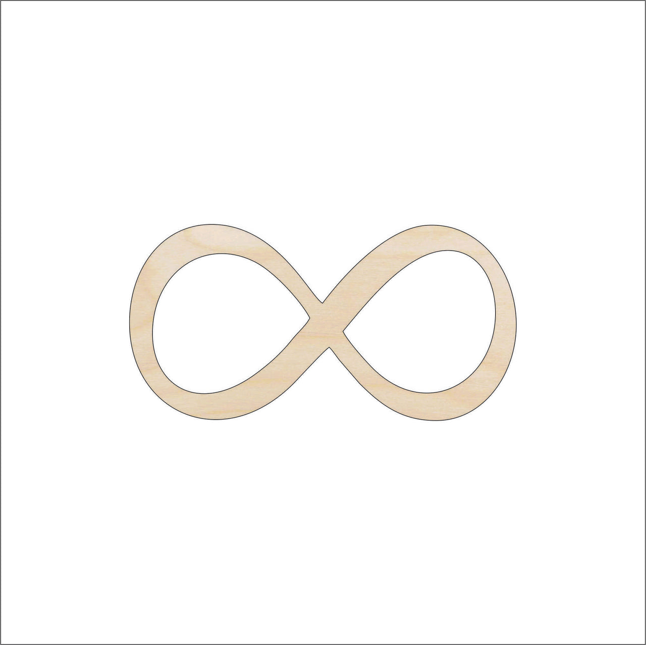 Infinity Wood Craft Shape - Laser Cut Baltic Birch Unfinished DIY Wood Art Supplies SGN24 - The Wood Shape Store