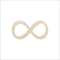 Infinity Wood Craft Shape - Laser Cut Baltic Birch Unfinished DIY Wood Art Supplies SGN24 - The Wood Shape Store