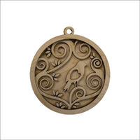 Bird 3D Laser Cut Ornament – Baltic Birch Wood Craft Supplies | DIY Wood Ornament Kit BR4 - The Wood Shape Store