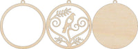 Bird 3D Laser Cut Ornament – Baltic Birch Wood Craft Supplies | DIY Wood Ornament Kit BR3 - The Wood Shape Store