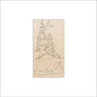 Bear Wood Craft Shape – Laser Cut Baltic Birch Unfinished DIY Wood Art Supplies BER40 - The Wood Shape Store