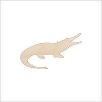 Alligator Wood Craft Shape - Laser Cut Baltic Birch Unfinished DIY Wood Art Supplies REP59 - The Wood Shape Store