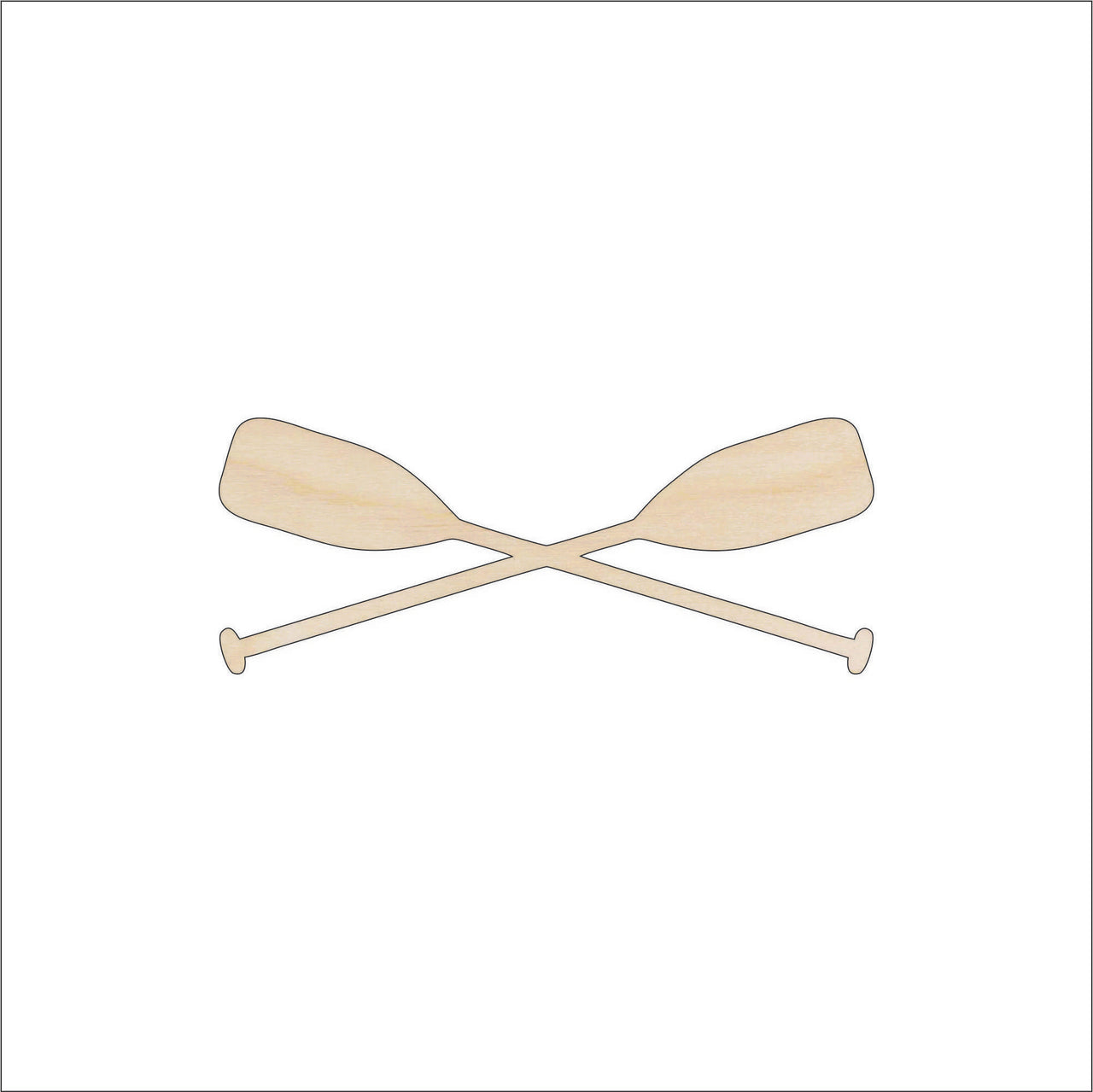 Boat Oars Wood Craft Shape - Laser Cut Baltic Birch Unfinished DIY Wood Art Supplies BOT41 - The Wood Shape Store