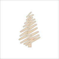 Tree Wood Craft Shape Laser Cut Out and Unfinished DIY Craft Supply TRE136 - The Wood Shape Store