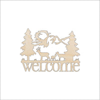 Deer Wood Craft Shape - Laser Cut Baltic Birch Unfinished DIY Wood Art Supplies SGN102 - The Wood Shape Store