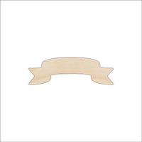 Banner - Wood Craft Shape - Laser Cut Baltic Birch Unfinished DIY Wood Art Supplies BNR4 - The Wood Shape Store