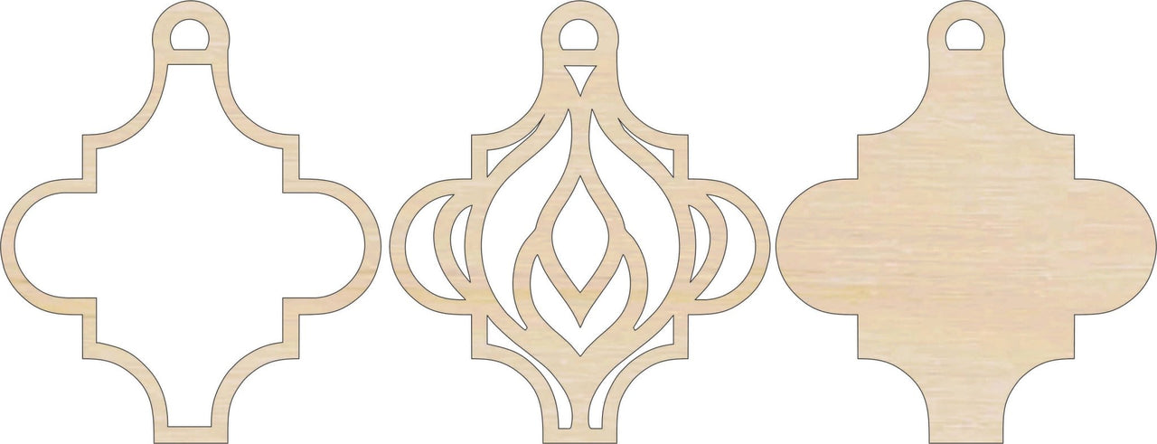 3D Laser Cut Ornament – Baltic Birch Wood Craft Supplies | DIY Wood Ornament Kit DS16 - The Wood Shape Store
